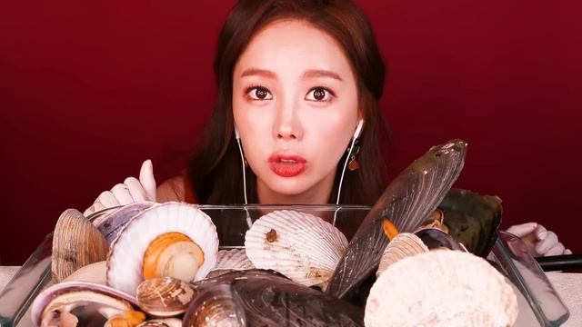 [Mukbang ASMR] SEAFOOD🐚 대왕 가리비, 키조개, 코끼리 조개 (Scallop, PenShell, Clam) Eating Sounds먹방 [Ssoyoung 쏘영]
