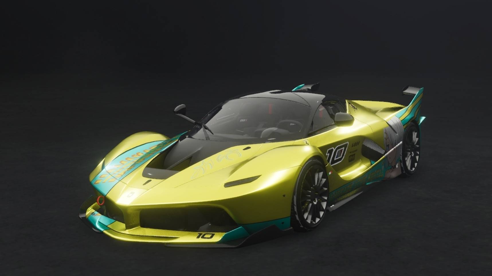 Автомобиль гонка Ferrari FXX K 2014