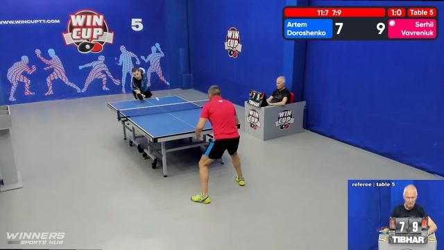 07:30 Дорошенко Артём  1-3 Вавренюк Сергей  стол 5  ЮГ-2  11.06.22