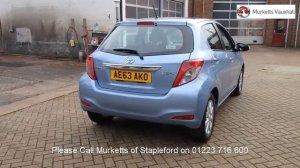 AE63AKO Toyota Yaris VVT-I T SPIRIT 1.3l MURKETTS STAPLEFORD