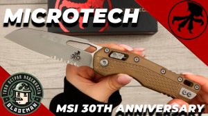 Нож Microtech MSI 30th Anniversary, Apocalyptic, M390, Polymer Tri-Grip Dark Earth, 210T-11