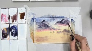 Как нарисовать небо акварелью? Урок для начинающих.