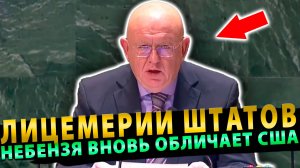 Заседание ООН! Небензя вновь обличает США