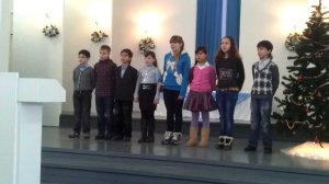 Выступление детей на Рождество 2013 г.