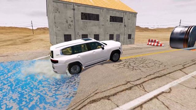 Самые лучшие джипы! Автосимулятор BeamNG.drive  - КрашТесты! ТестДрайв!#Препядствия #ямы #встречныем