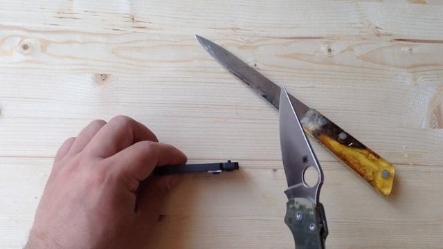 Китайский Spyderco Paramilitary 2 после дня эксплуатации смотреть онлайн