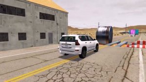 ИГРАЕМ  в  BeamNG.drive  - ТестДрайв!#Препядствия #ямы #встречныемашины #поезда - Играем вместе!