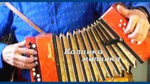 Калинка-малинка на детской гармошке
