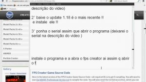 Como atualizar o Fps Creator