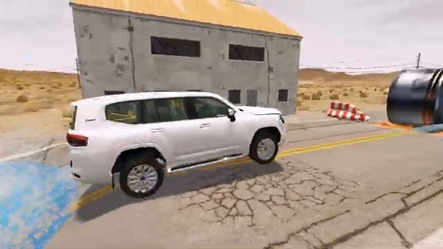 Преодоление препятствий на различных автомобилях в игре BeamNG Drive