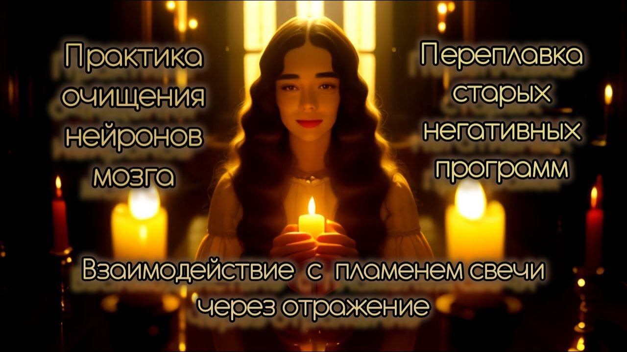 Взаимодействие с пламенем свечи через отражение
