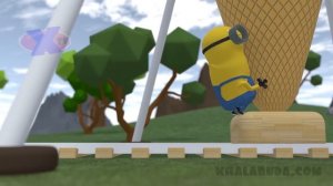 SPIDERMAN drives away Hulk from children's steam locomotive with ice cream