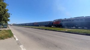 2тэ116у-0229 с поездом Ейск-Москва