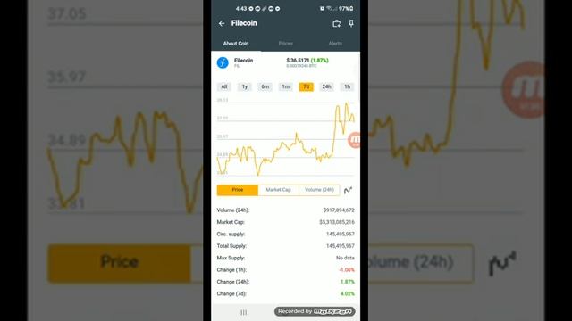 Filecoin hit up to $36.5171 in 7days coins.ph +51% January 06,2022 смотреть онлайн
