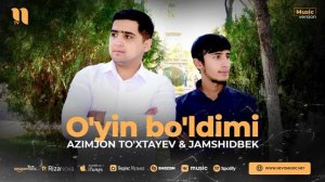 Azimjon To'xtayev & Jamshidbek - O'yin bo'ldimi (audio 2023)