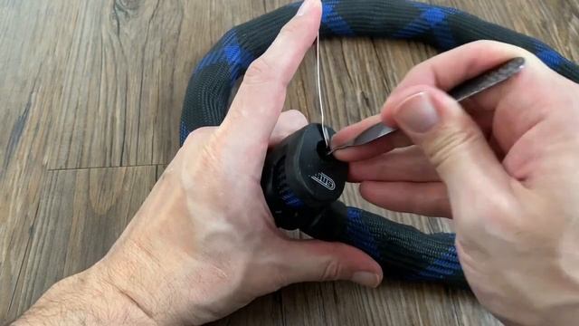 Fahrradschloss öffnenSchloss knackenbike lock openAbus Panzerschloss Ivera Steel-O-Flex 721085