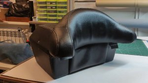 Перетяжка кофра в кожу с алиэкспресс для мотоцикла Yamaha.