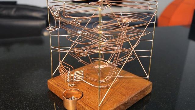 slow-fast semi automatic machine.rolling ball sculpture.marble machine.marble run.kinetic sculpture