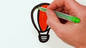 Как нарисовать воздушный шар , для детей как нарисовать воздушный шар для детей