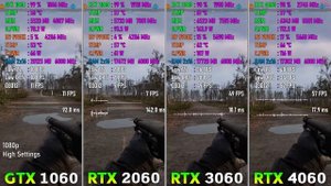 GTX 1060 vs RTX 2060 vs RTX 3060 vs RTX 4060 in S.T.A.L.K.E.R. 2