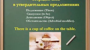 Видеоурок " Знакомство с оборотом  " there is / there are "