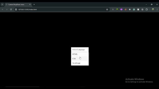 Custom DropDown Menu | Using HTML CSS & JavaScript смотреть онлайн