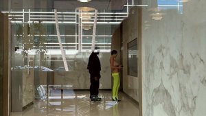 Bianca Censori pairs bandeau top with low-slung neon tights for date with Kanye West