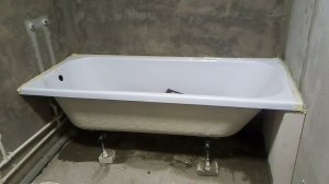 Как установить ванну