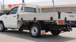 2013 Toyota Hilux TGN16R MY14 Workmate 4x2 Glacier White 5 Speed Manual Cab Chassis