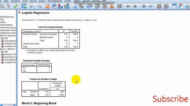 How to do Binary logistic regression and interpret results in SPSS ( Amharic tutorial)