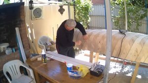 Wooden canoe P 1 Building Строительство каноэ из фанеры