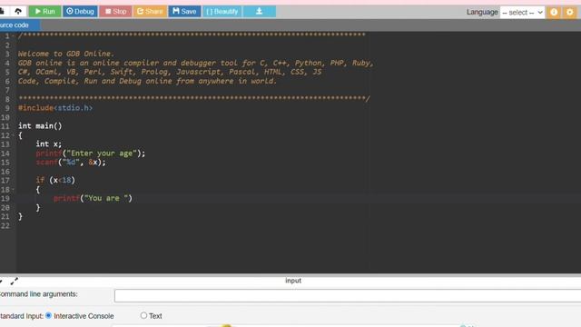 C program using If Else Statement | Eligibility for vote Program | #clanguage #programming #coding