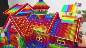 Магнитные шарики - Постройте Самый Красивый Домик С Бассейном Для Хомячка