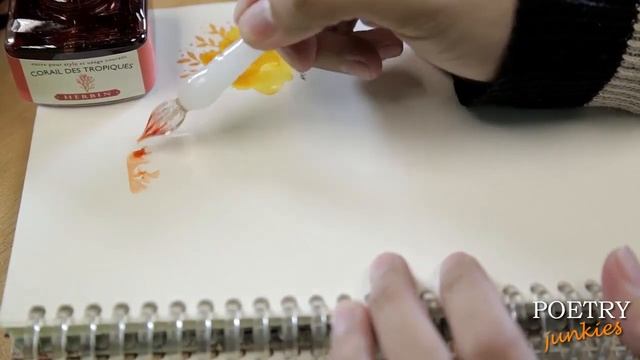 Ink Swatch J. Herbin Corail des Tropiques смотреть онлайн