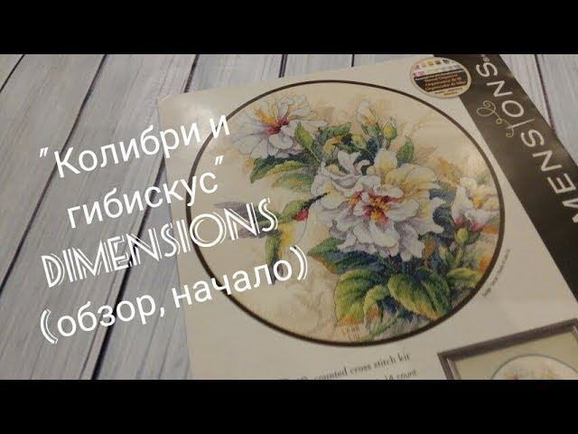 Колибри и гибискус DIMENSIONSобзор началовышивка