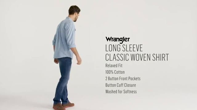 Wrangler Authentics Men's Long Sleeve Classic Woven Shirt смотреть онлайн