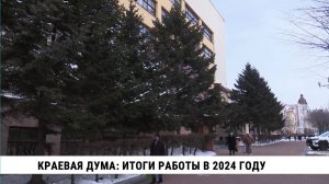 Хабаровская краевая дума подвела итоги работы в 2024 году