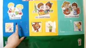 Плакат дежурств для детского сада