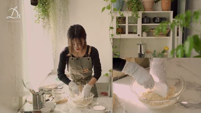 달콤하고 따뜻한 디저트 '배크럼블' pear crumble recipe 비건 베이킹 - 데라세르나