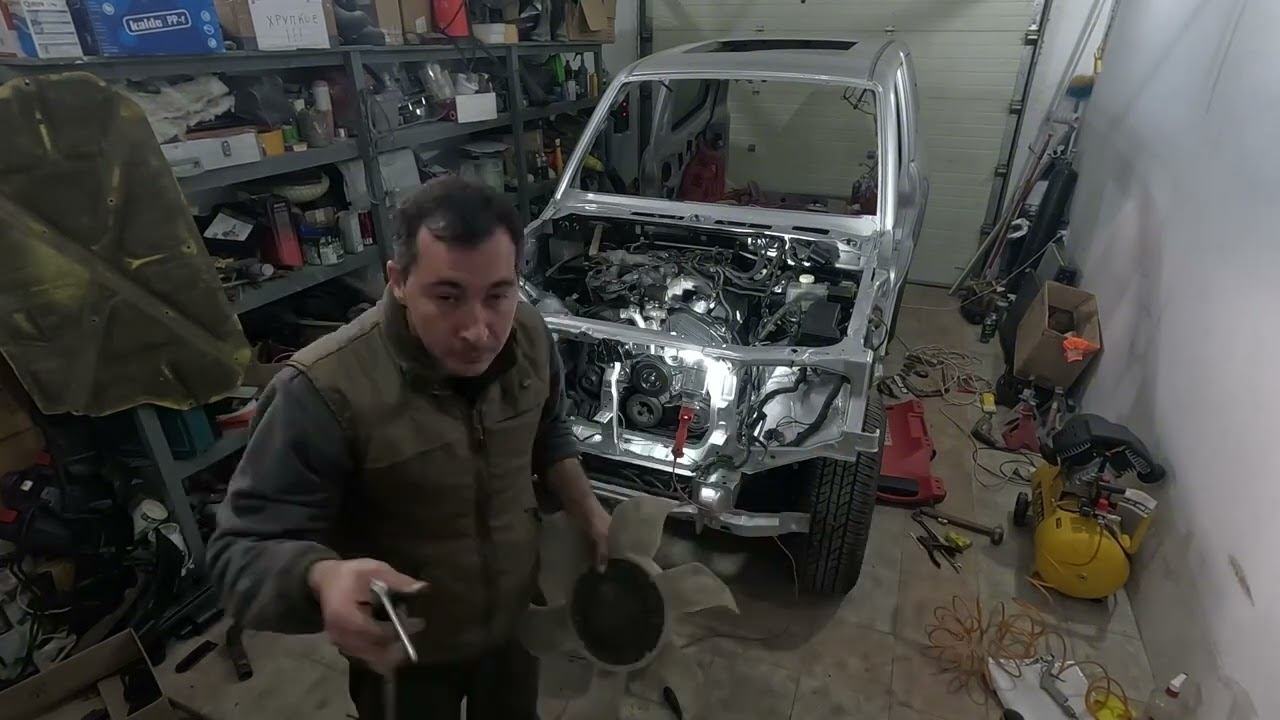 Паджеро 3 Установка Двигателя наместо