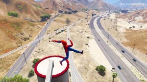 GTA 5 Ragdolls SPIDERMAN Jumps/Fails #8 (Euphoria Physics & Funny Moments)
