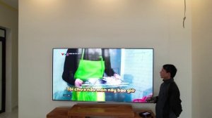 Lắp tivi Xiaomi S Mini LED 85  inches tại thôn Đoàn Xá 4, Kiến Thụy, Hải Phòng.