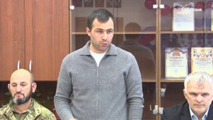 Открытие "Парты Герою" Сабиру Гирисханову из с. Ленинаул в ЛСШ №3