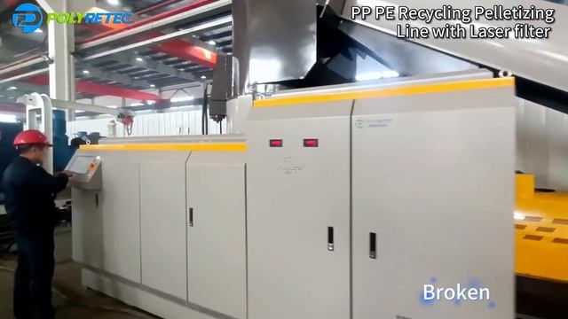 PP PE Recycling Pelletizing Line with Laser filter смотреть онлайн