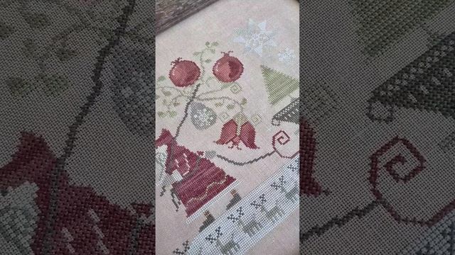 Зимние сюжеты в вышивке❄️ Вышивка крестиком short #shorts