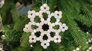 Мастер класс Снежинка из бусин