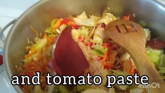 Lazy Cabbage Rolls Vegan Food  Ленивые голубцы, Вегетарианское блюдо 5