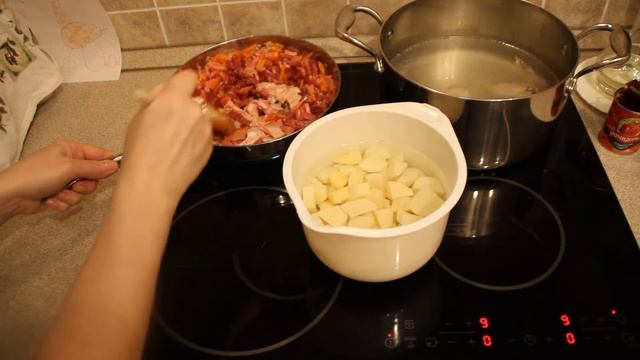 СОЛЯНКА ОчЕнЬ вкусная! БЫСТРО (40мин) с мясом и колбасой БЕЗ ОГУРЦОВ!