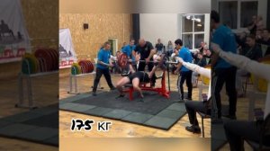 Жим лёжа. Падалкин Евгений. 175 кг. Соревнования.