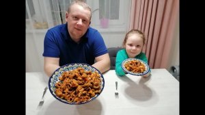 Макароны с Овощами в Казане